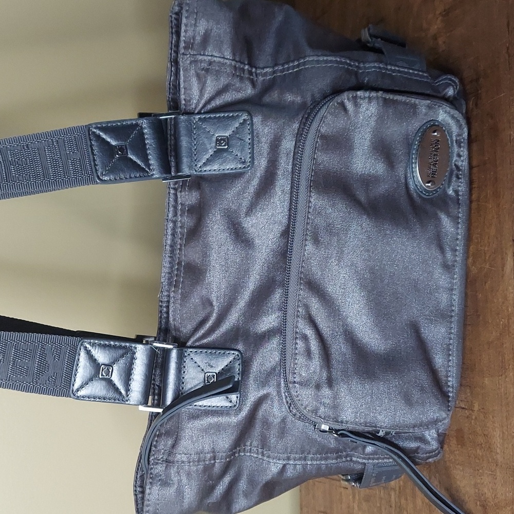 Kenneth Cole Reaction Shoulder Bag - gray - EUC